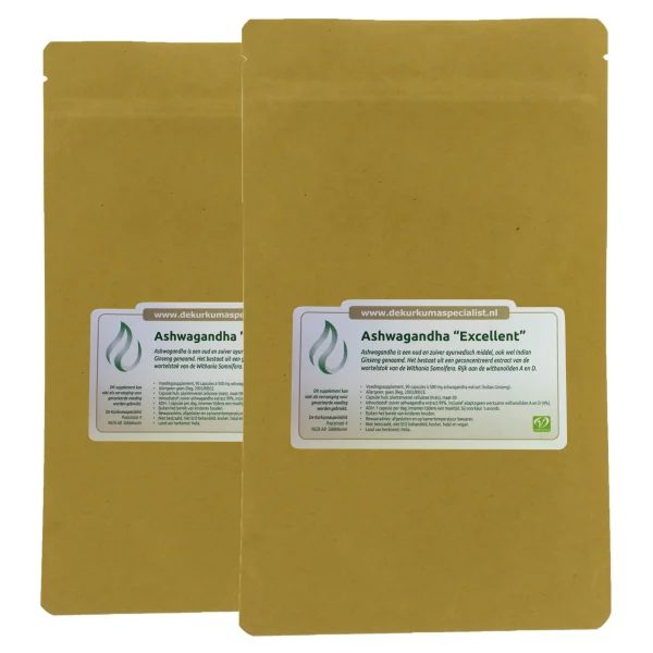 Ashwagandha 'Excellent' (2 brievenbus verpakkingen)