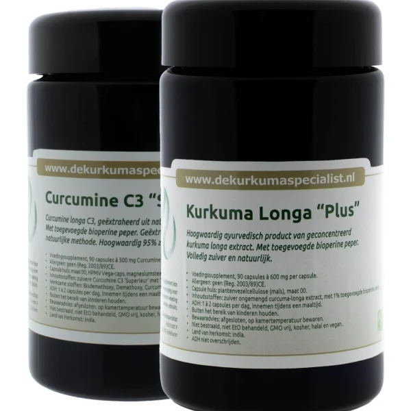 Kurkuma & Curcumine C3 combinatie (2 flacons)
