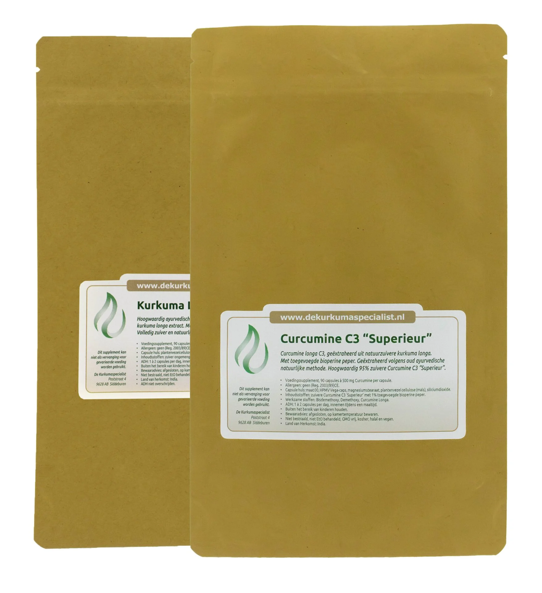 Kurkuma & Curcumine C3 combinatie (brievenbus verpakking)