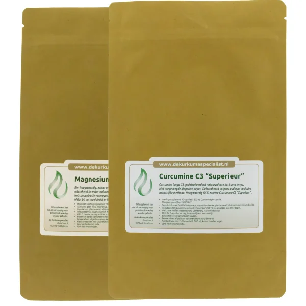 Magnesium & Curcumine C3 combinatie (brievenbus verpakking)