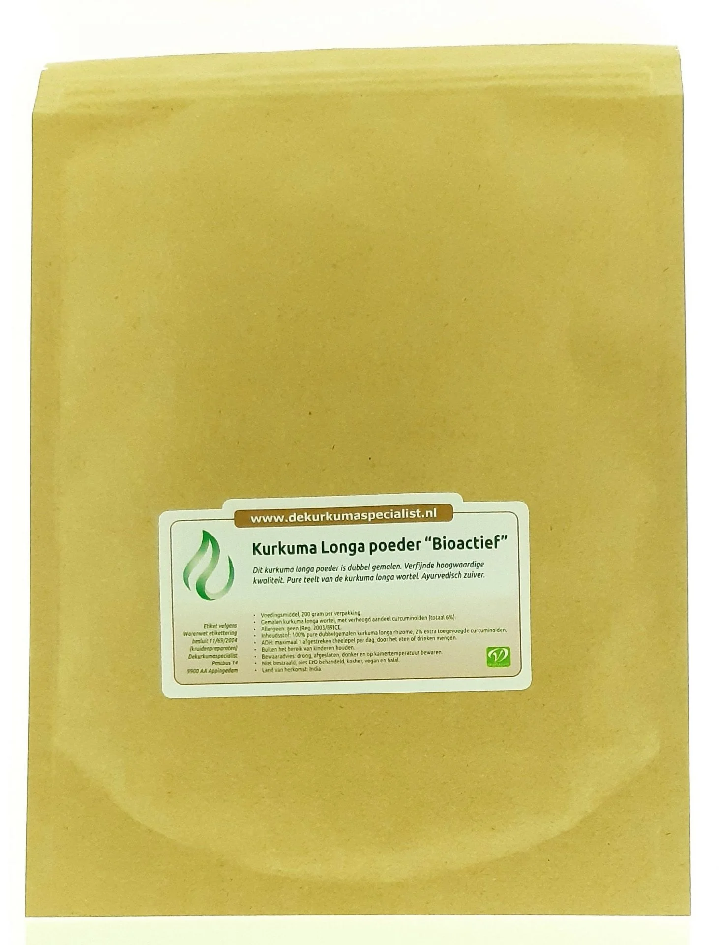 1 x Kurkuma Longa poeder 'Bioactief'