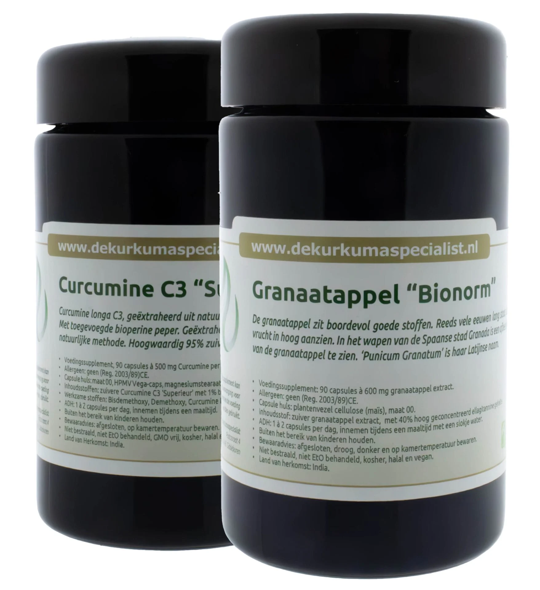 25-curc3gran1x2flac-scaled-1.webp Curcumine C3 & Granaatappel combinatie (flacons) - Afbeelding 1